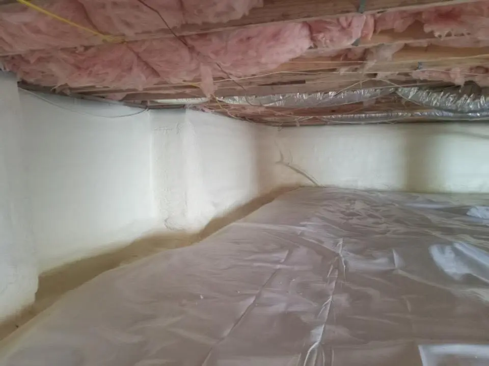 Crawl space encapsulation with closed-cell spray foam for Roof Maintenance in Litchfield
